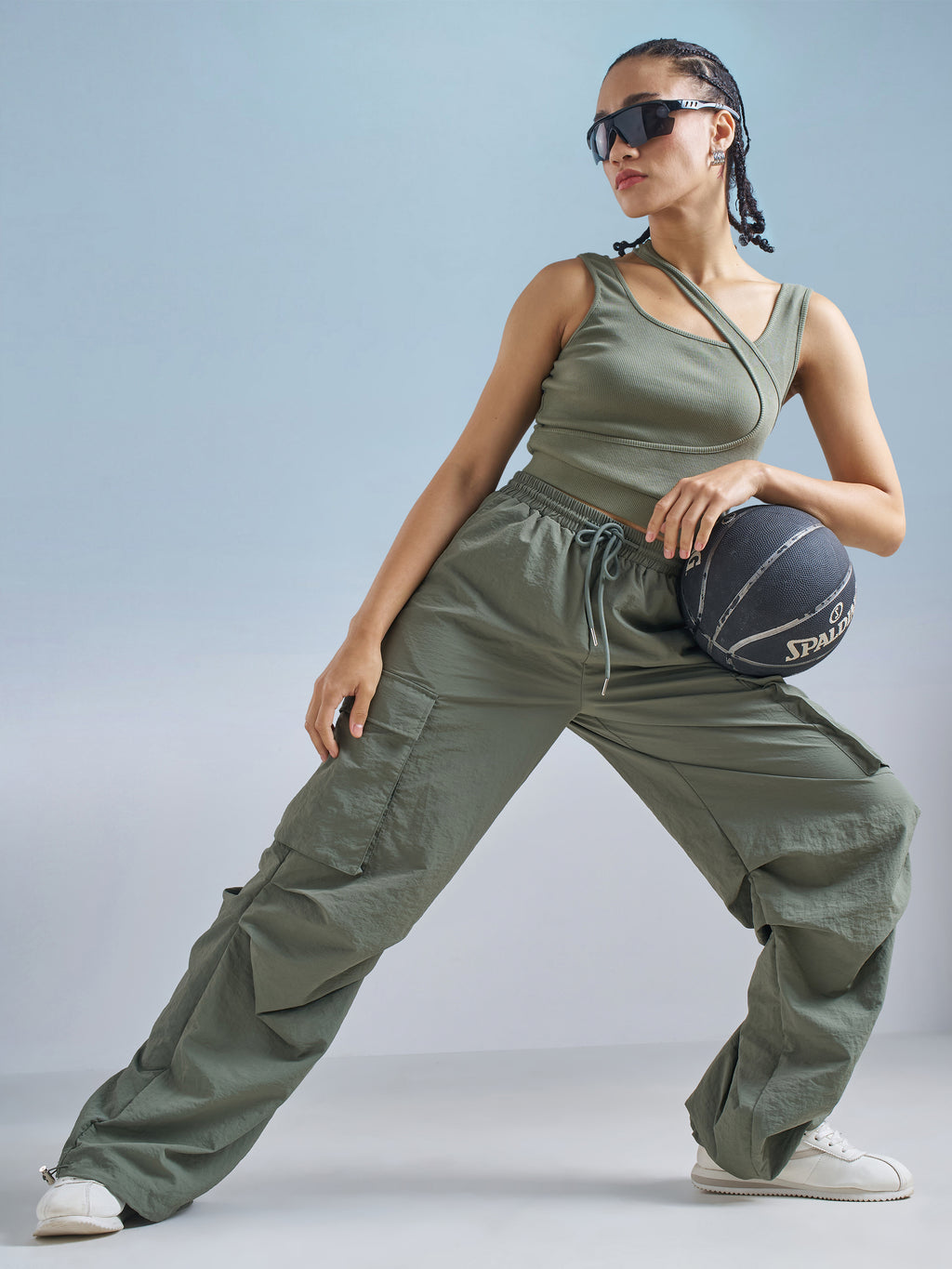 Street By Tokyo Talkies Women Olive Solid Regular Top - Olive - Image 2