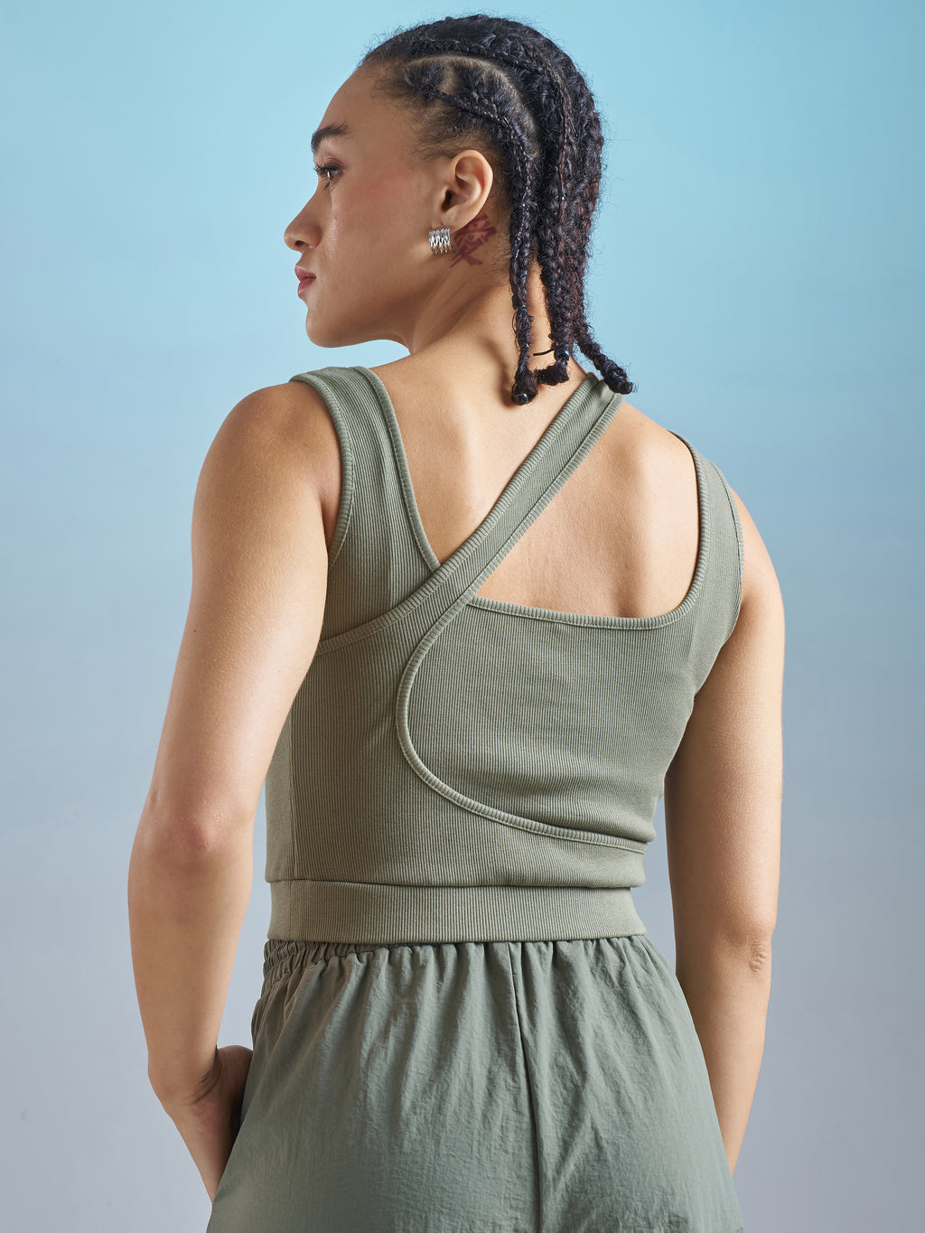 Street By Tokyo Talkies Women Olive Solid Regular Top - Olive - Image 3