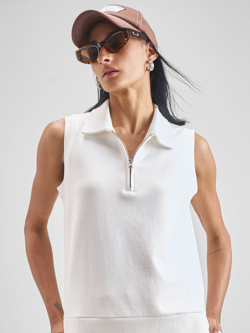 Street By Tokyo Talkies Women White Solid Regular Top - White - Image 1