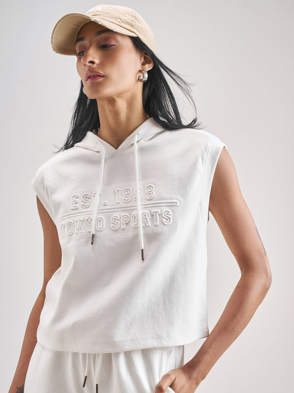 Street By Tokyo Talkies Women White Printed Regular Top - White - Image 1