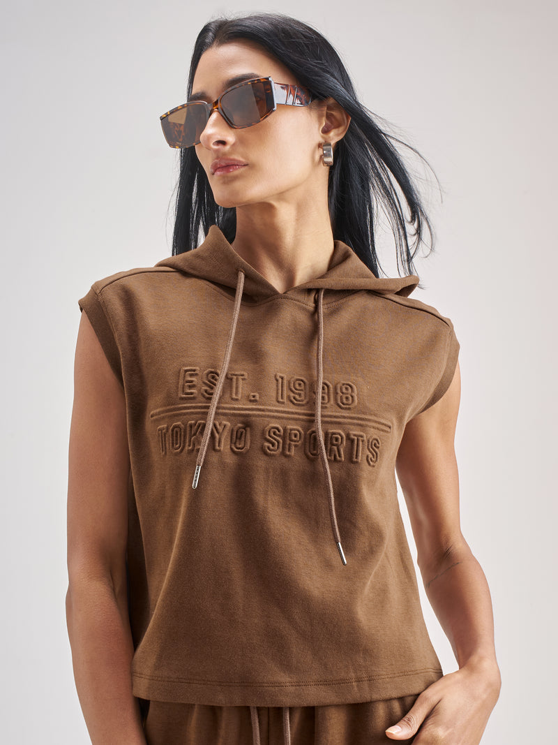 Street By Tokyo Talkies Women Brown Printed Regular Top - Brown - Image 1