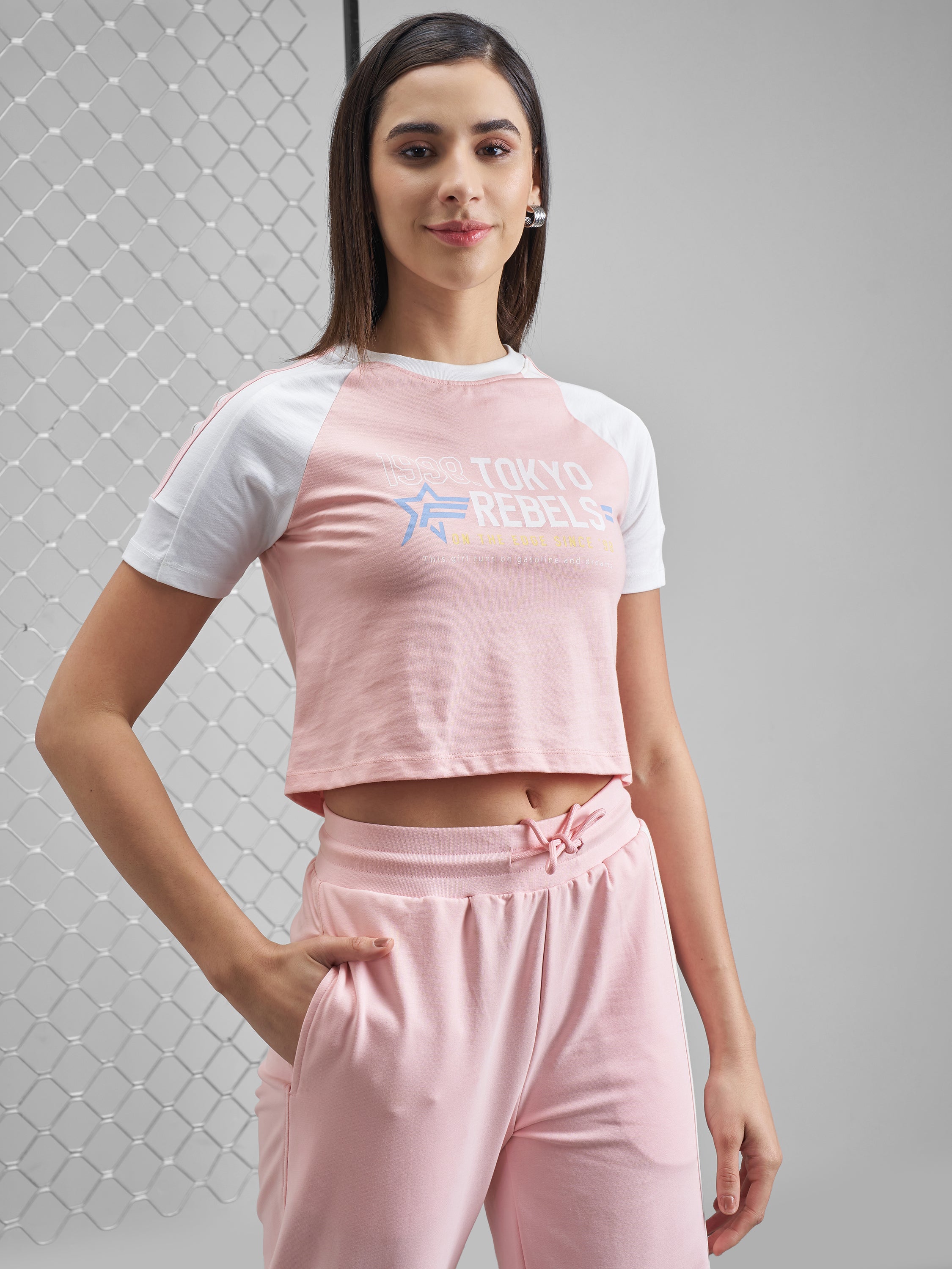 Street By Tokyo Talkies Women Pink Printed Round Neck T-Shirt - Pink - Image 6