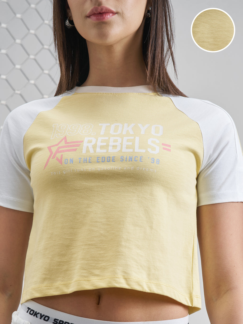 Street By Tokyo Talkies Women Yellow Printed Round Neck T-Shirt - Yellow - Image 5