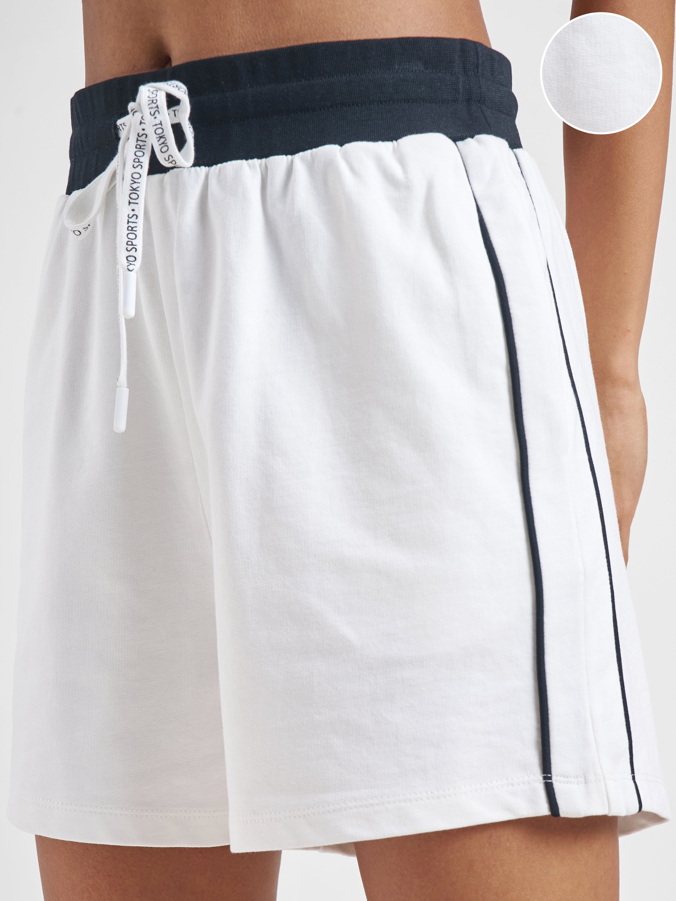 Street By Tokyo Talkies Women White Relaxed Fit Shorts - White - Image 5