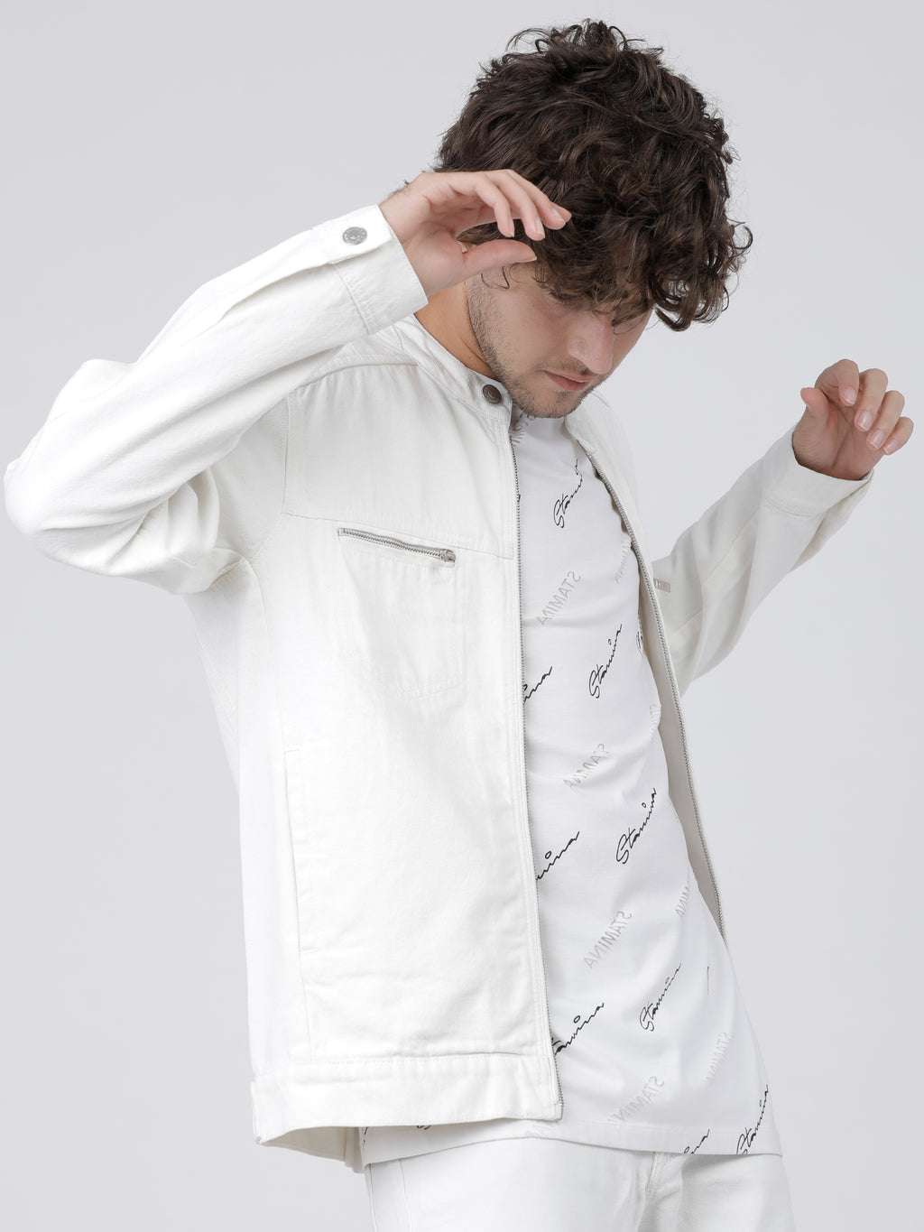 Highlander Men White Solid Tailored Jacket - White - Image 1