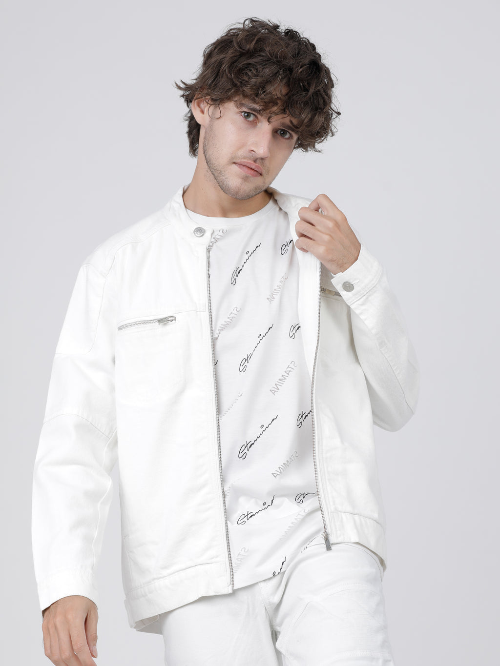 Highlander Men White Solid Tailored Jacket - White - Image 2