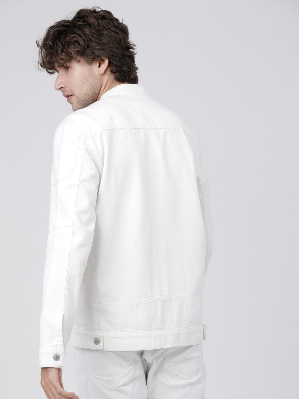 Highlander Men White Solid Tailored Jacket - White - Image 4