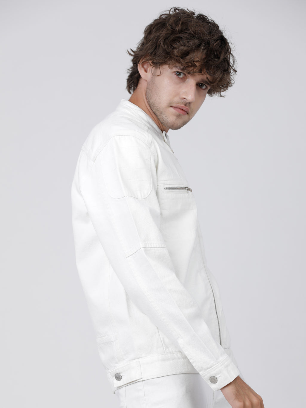 Highlander Men White Solid Tailored Jacket - White - Image 7