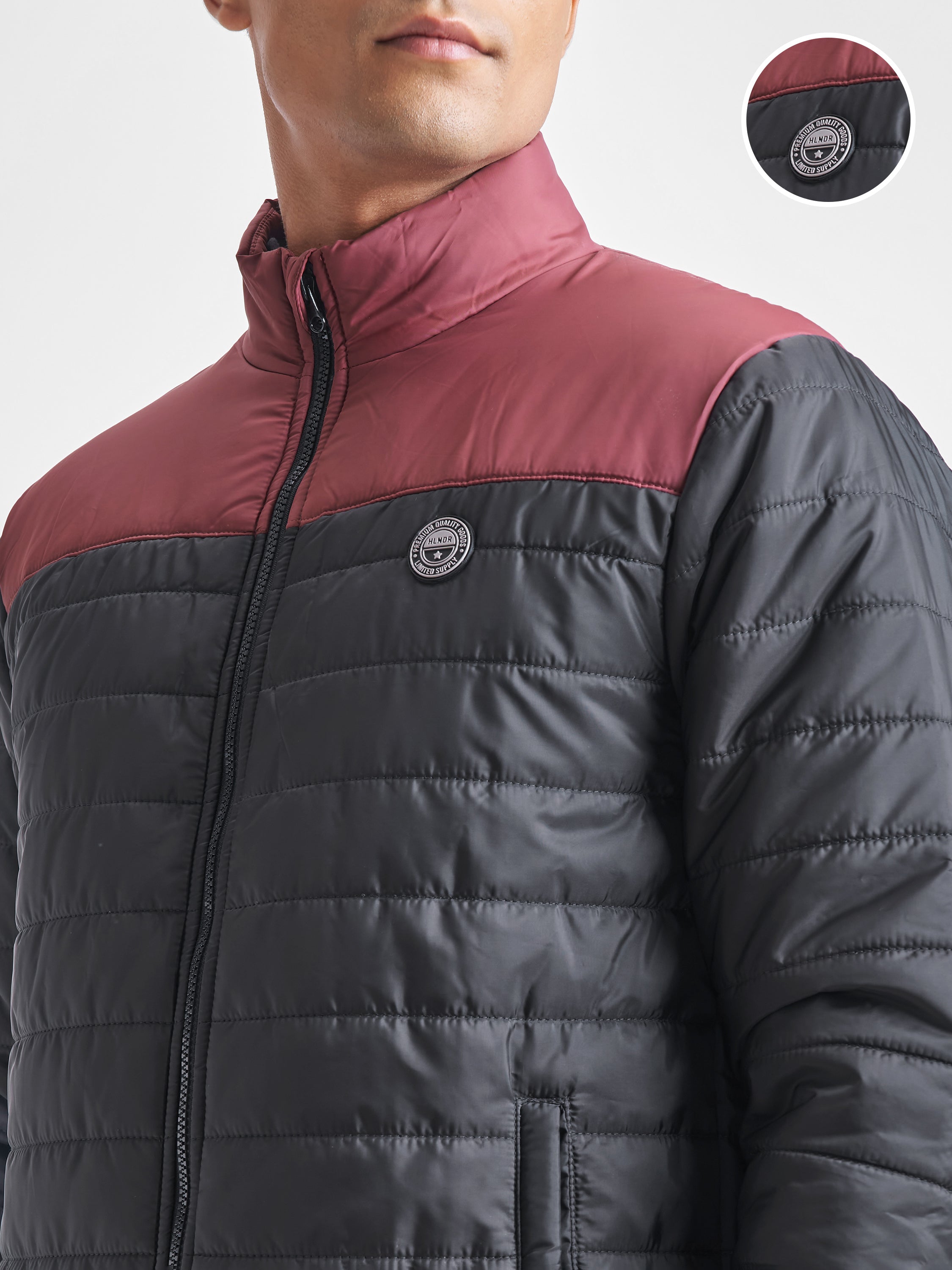 Highlander Mens Black Puffer Jacket - Black - Image 5