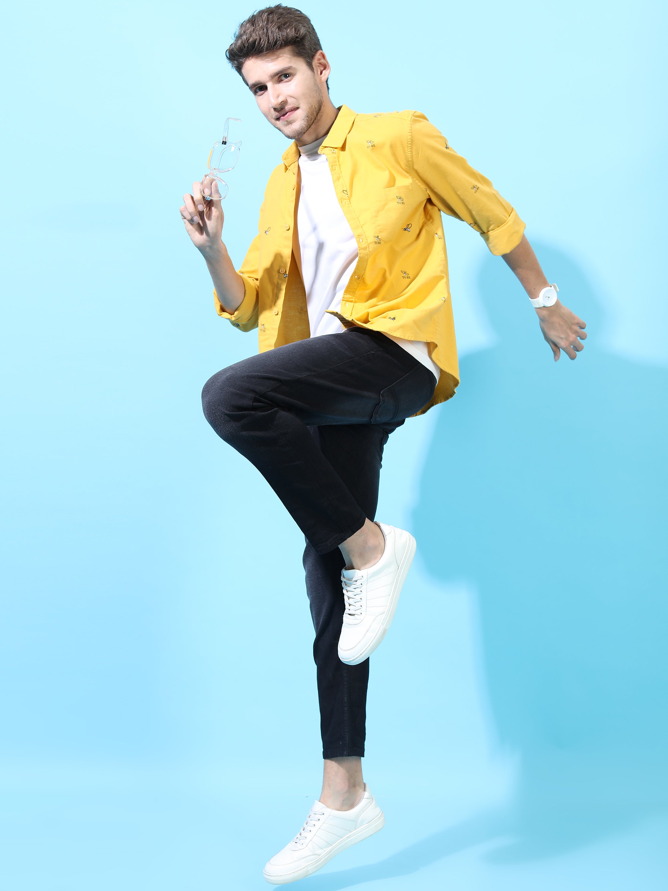 Highlander Men Black Tapered Fit Stretchable Jeans - Black - Image 2