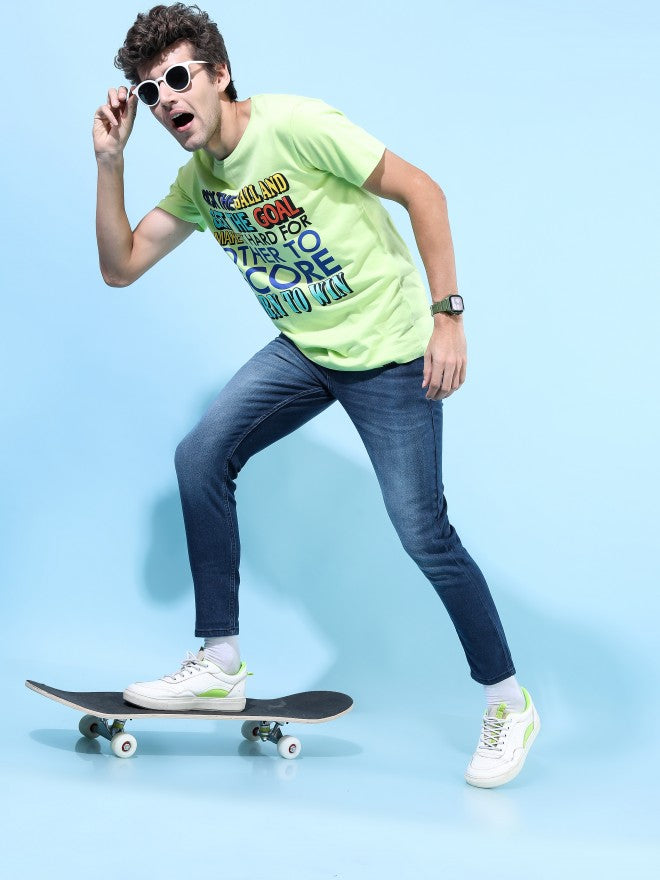 Highlander Men Indigo Tapered Fit Stretchable Jeans - Indigo - Image 2