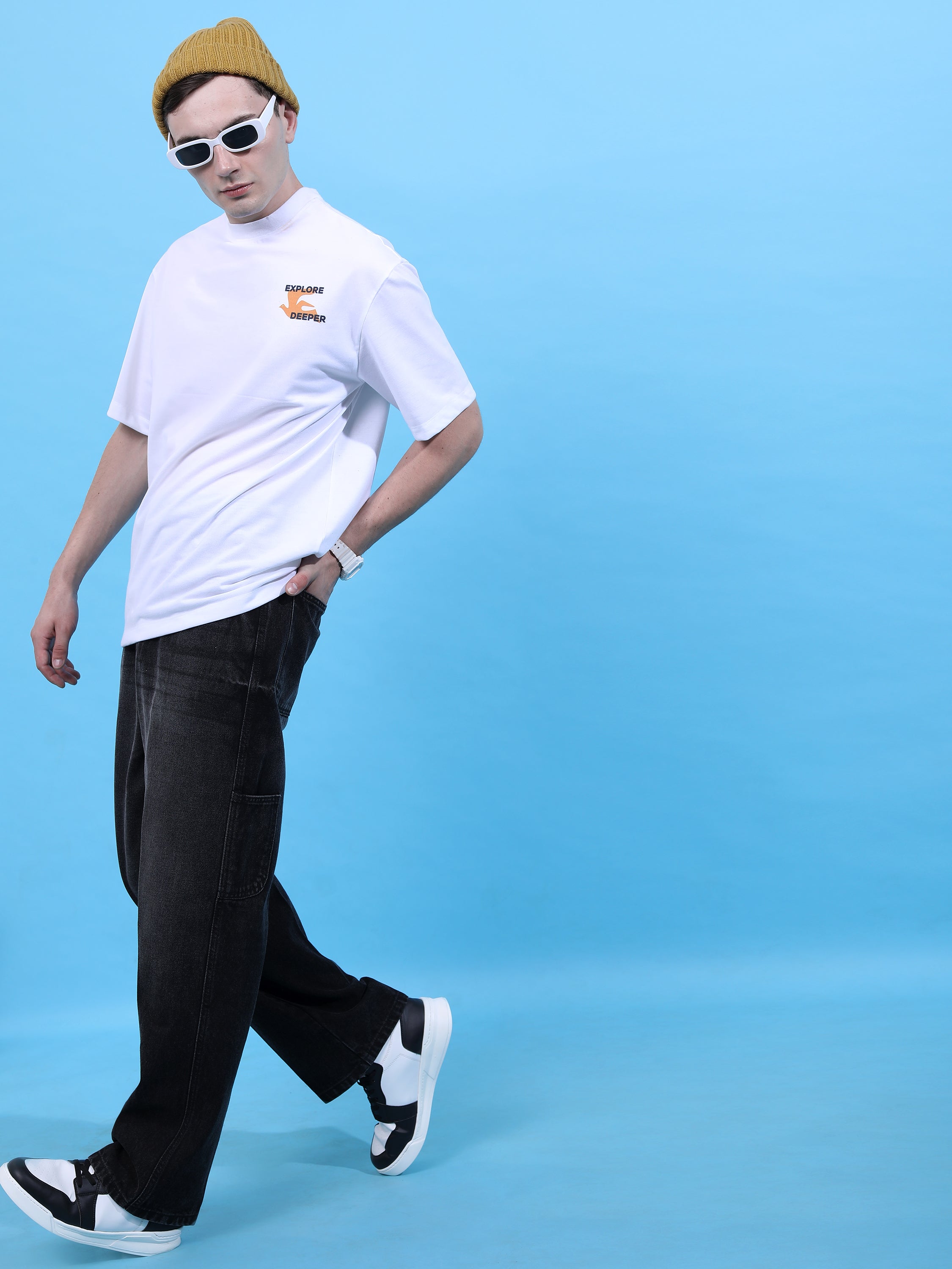 Highlander Men Black Straight Fit Jeans - Black - Image 2