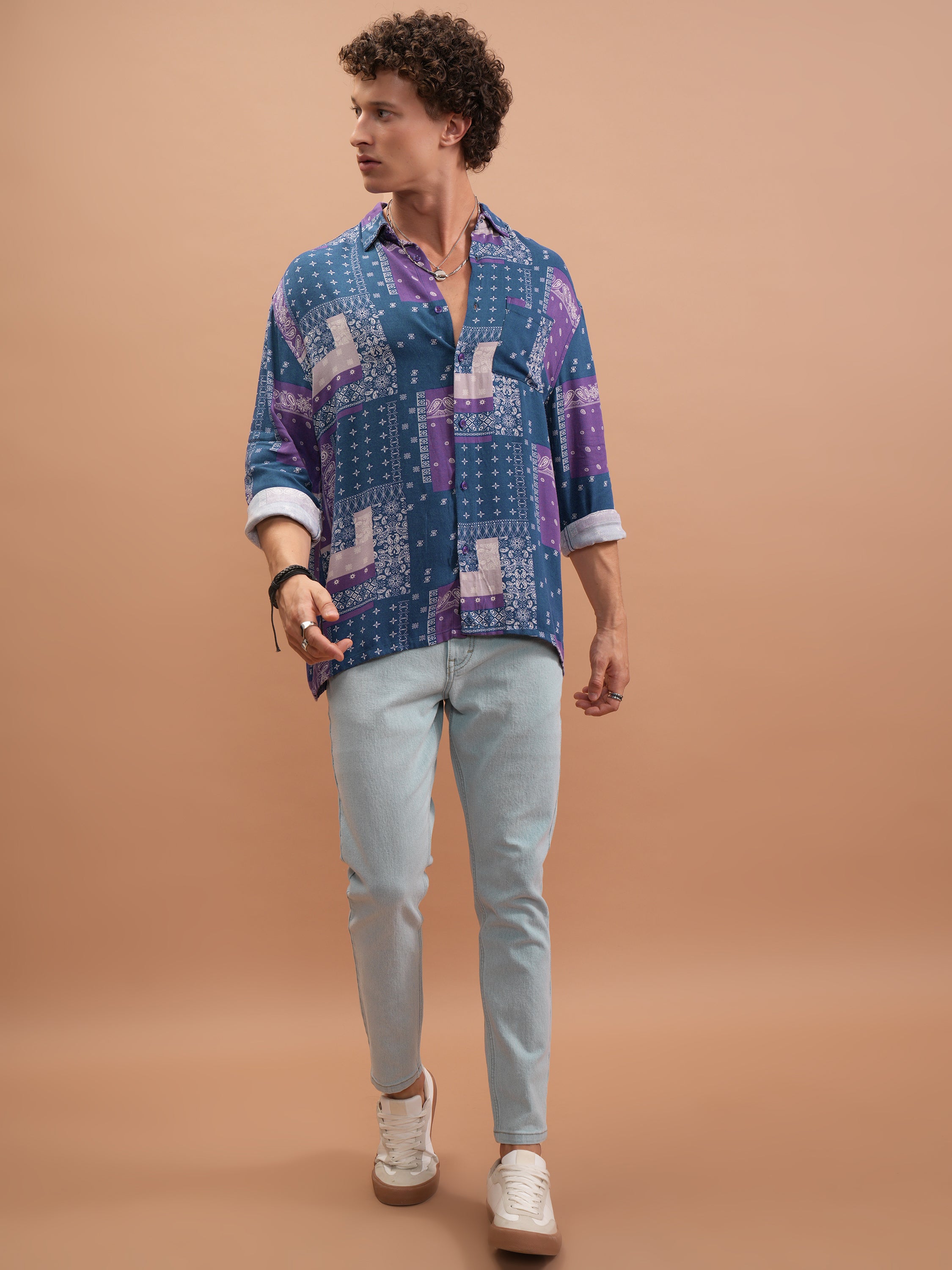 Highlander Men Blue Tapered Fit Stretchable Jeans - Blue - Image 2