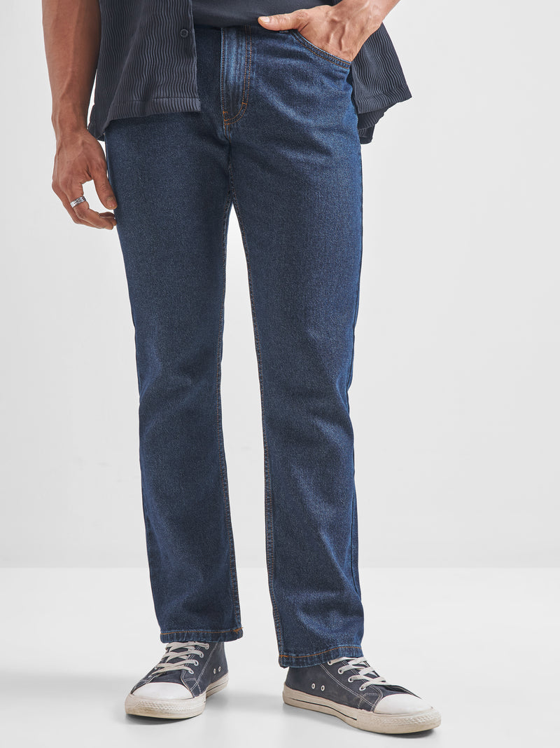 Highlander Men Blue Straight Fit Jeans - Blue - Image 1