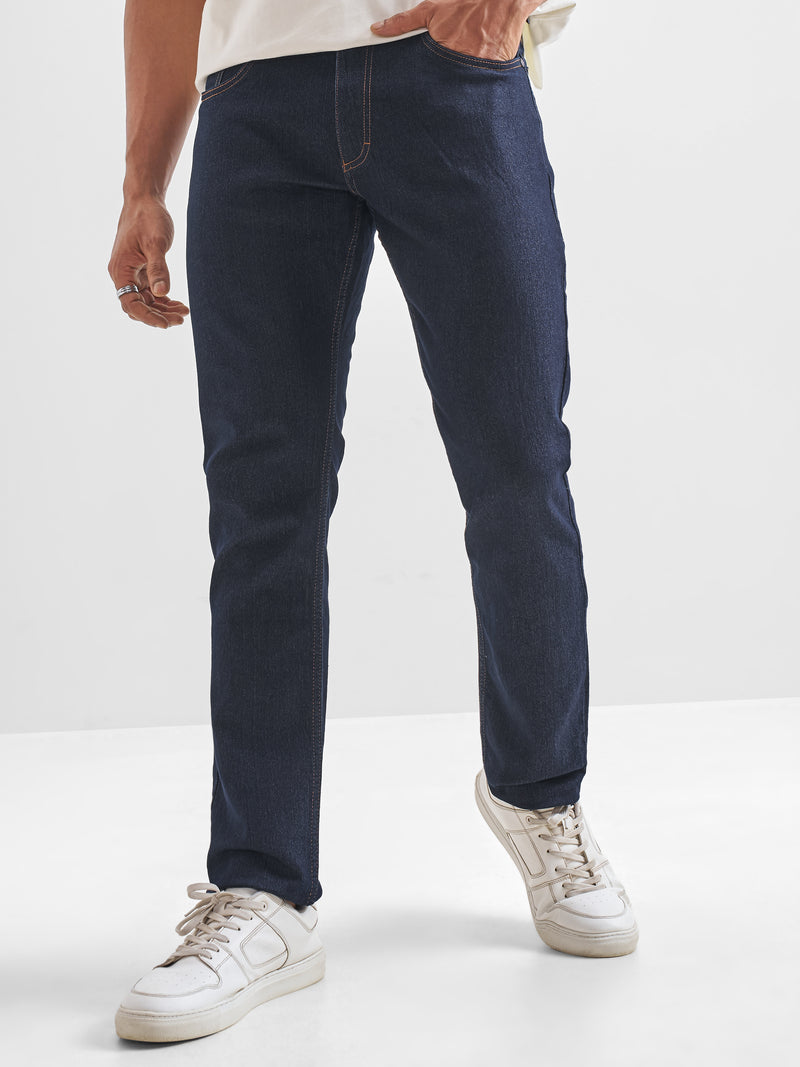 Highlander Men Blue Slim Fit Stretchable Jeans - Blue - Image 1