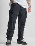 Highlander Men Black Baggy Jeans - Black - Image 1