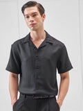 Highlander Men Black Solid Relaxed Fit Casual Shirt - Black - Image 1