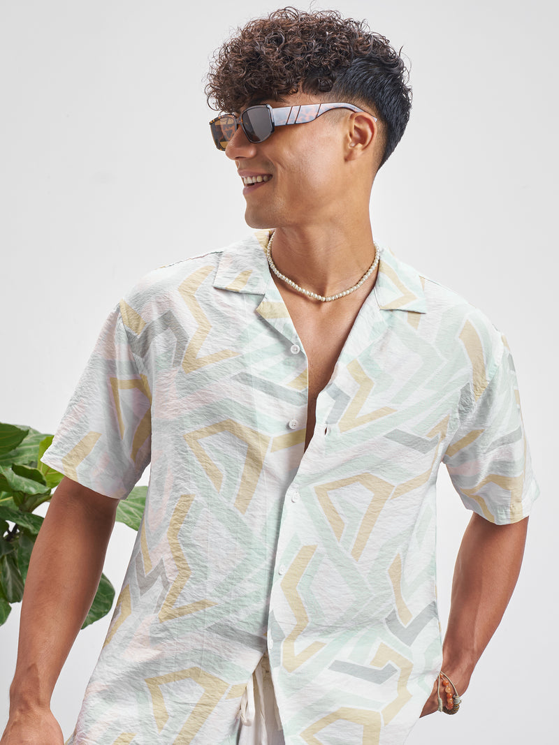 Highlander Men Multi Printed Relaxed Fit Casual Shirt - Multi - Image 1