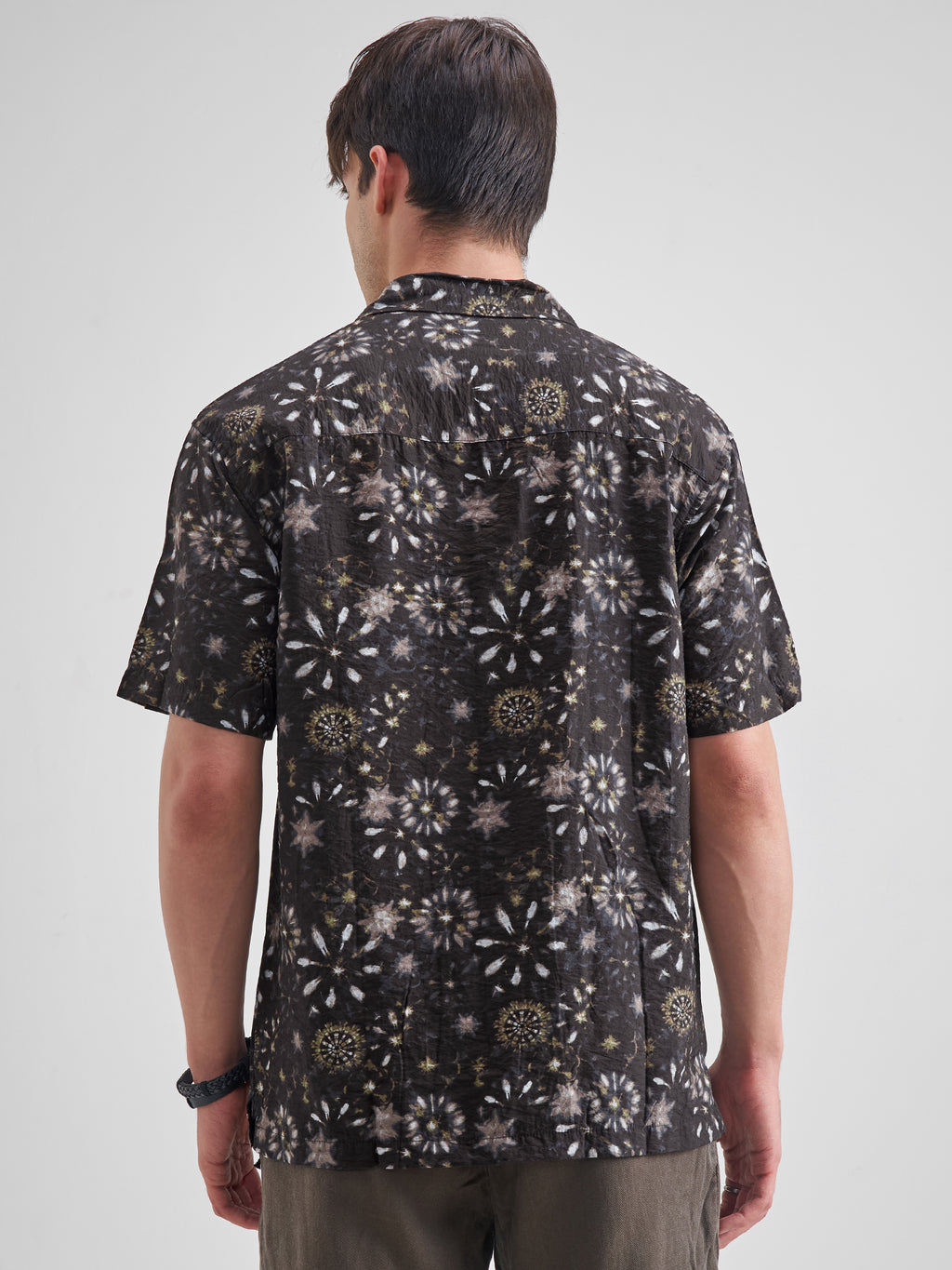 Highlander Men Brown Printed Relaxed Fit Casual Shirt - Brown - Image 3