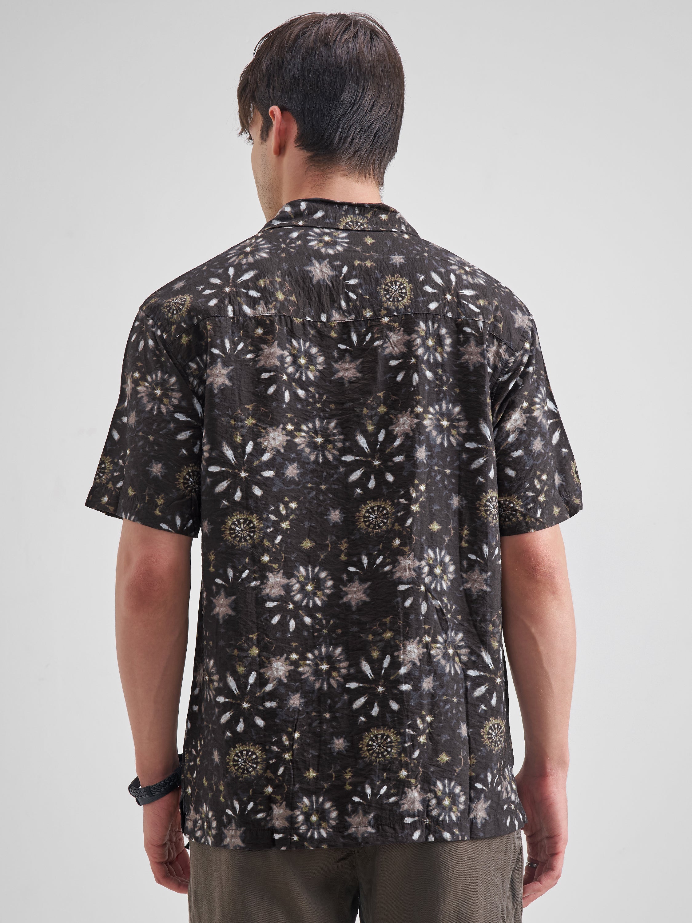 Highlander Men Brown Printed Relaxed Fit Casual Shirt - Brown - Image 3