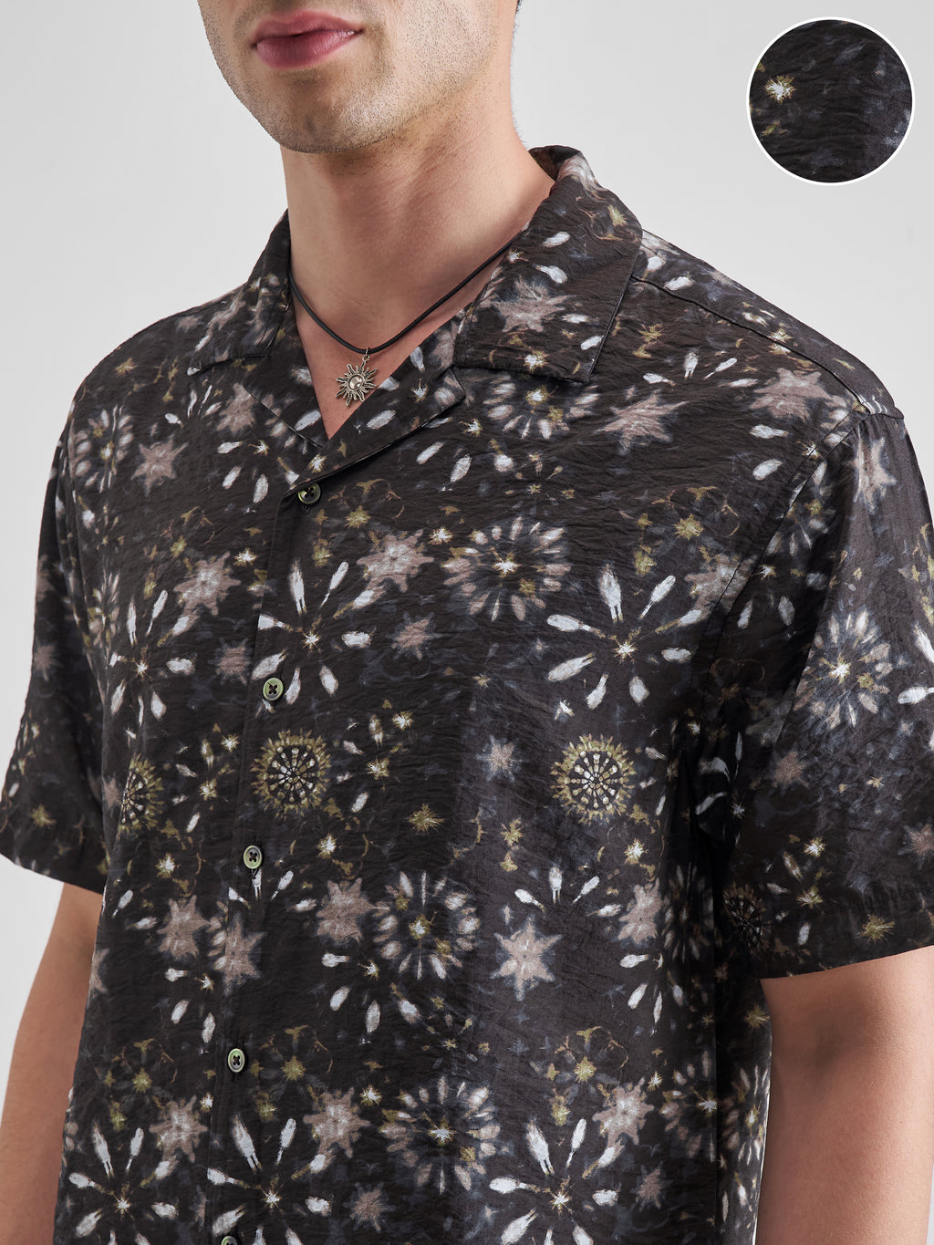 Highlander Men Brown Printed Relaxed Fit Casual Shirt - Brown - Image 5