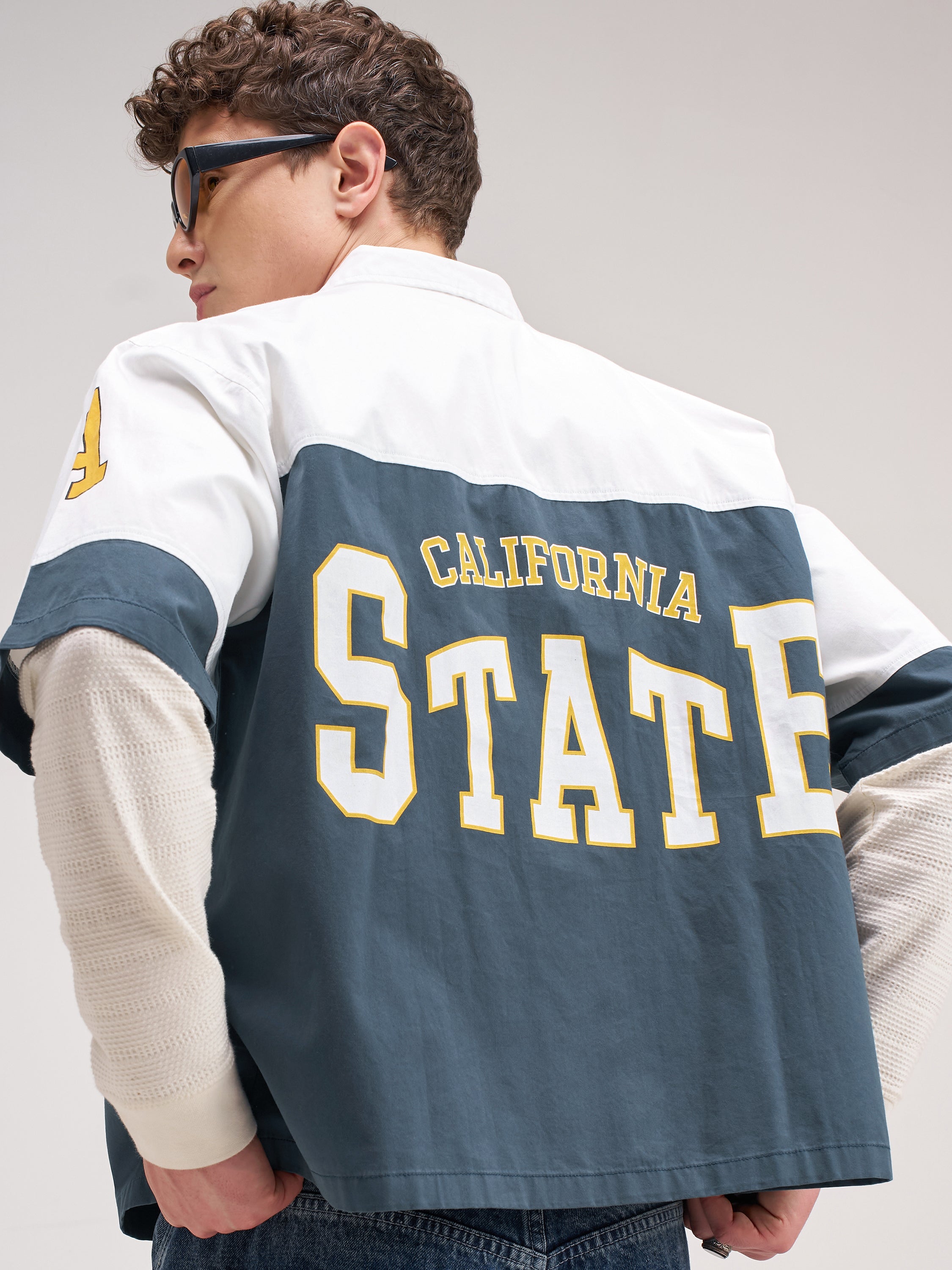 Highlander Men White Printed Boxy Fit Casual Shirt - White - Image 1