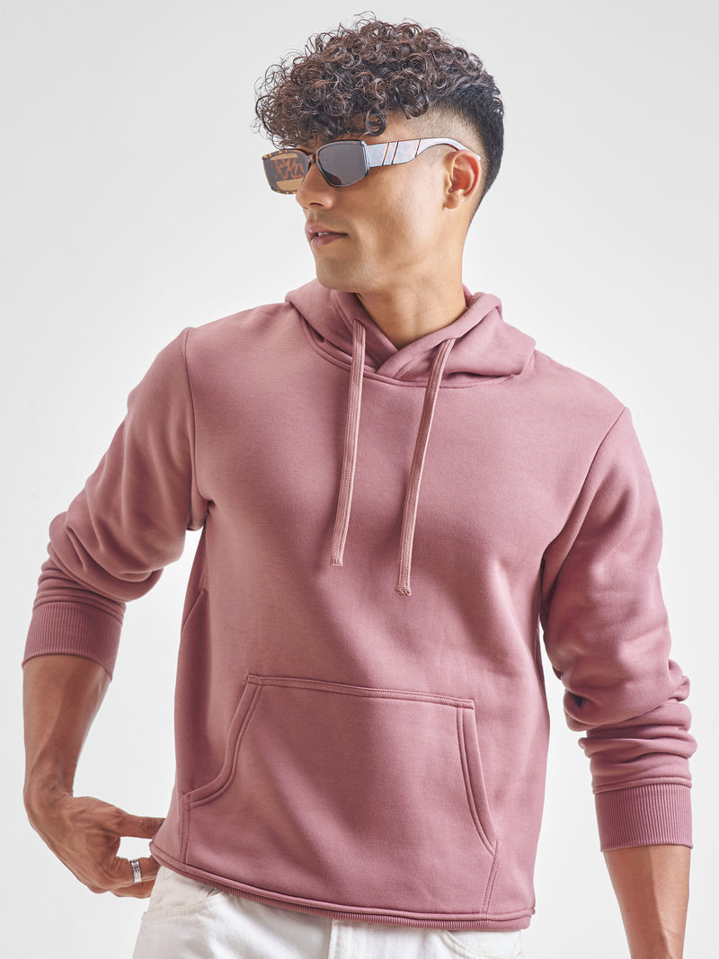 Highlander Men Rose Hooded Pullover Sweatshirt - Rose - Image 1
