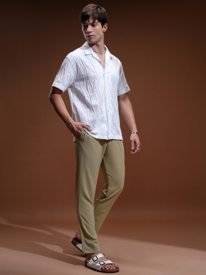 Highlander Men Brown Slim Fit Solid Chinos - Brown - Image 2