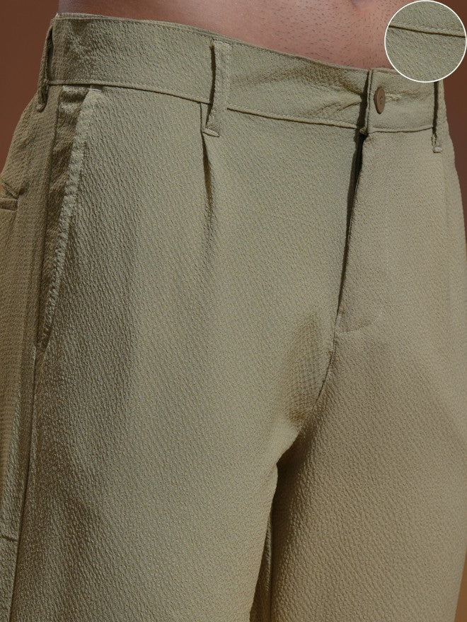 Highlander Men Brown Slim Fit Solid Chinos - Brown - Image 5