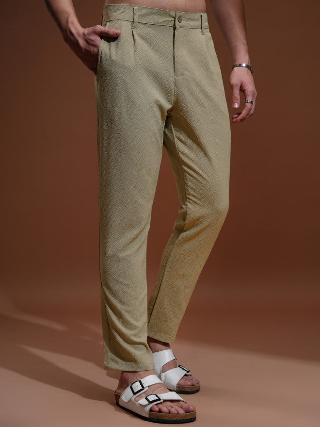 Highlander Men Brown Slim Fit Solid Chinos - Brown - Image 6