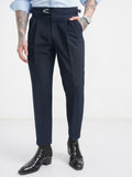 Highlander Men Navy Blue Regular Fit Solid Chinos - Navy Blue - Image 1