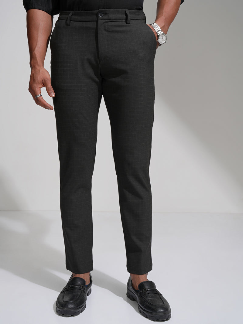 Highlander Men Brown Slim Fit Solid Casual Trouser - Brown - Image 1