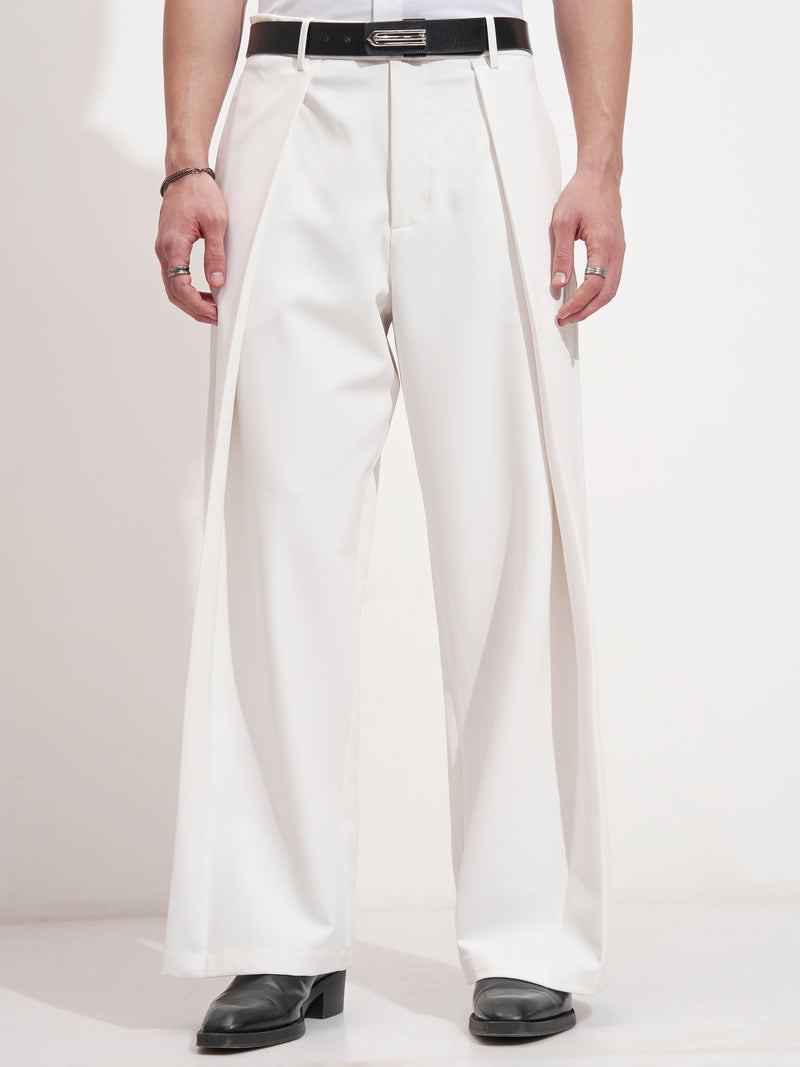 Highlander Men Grey Samurai Fit Solid Formal Trouser - Grey - Image 1