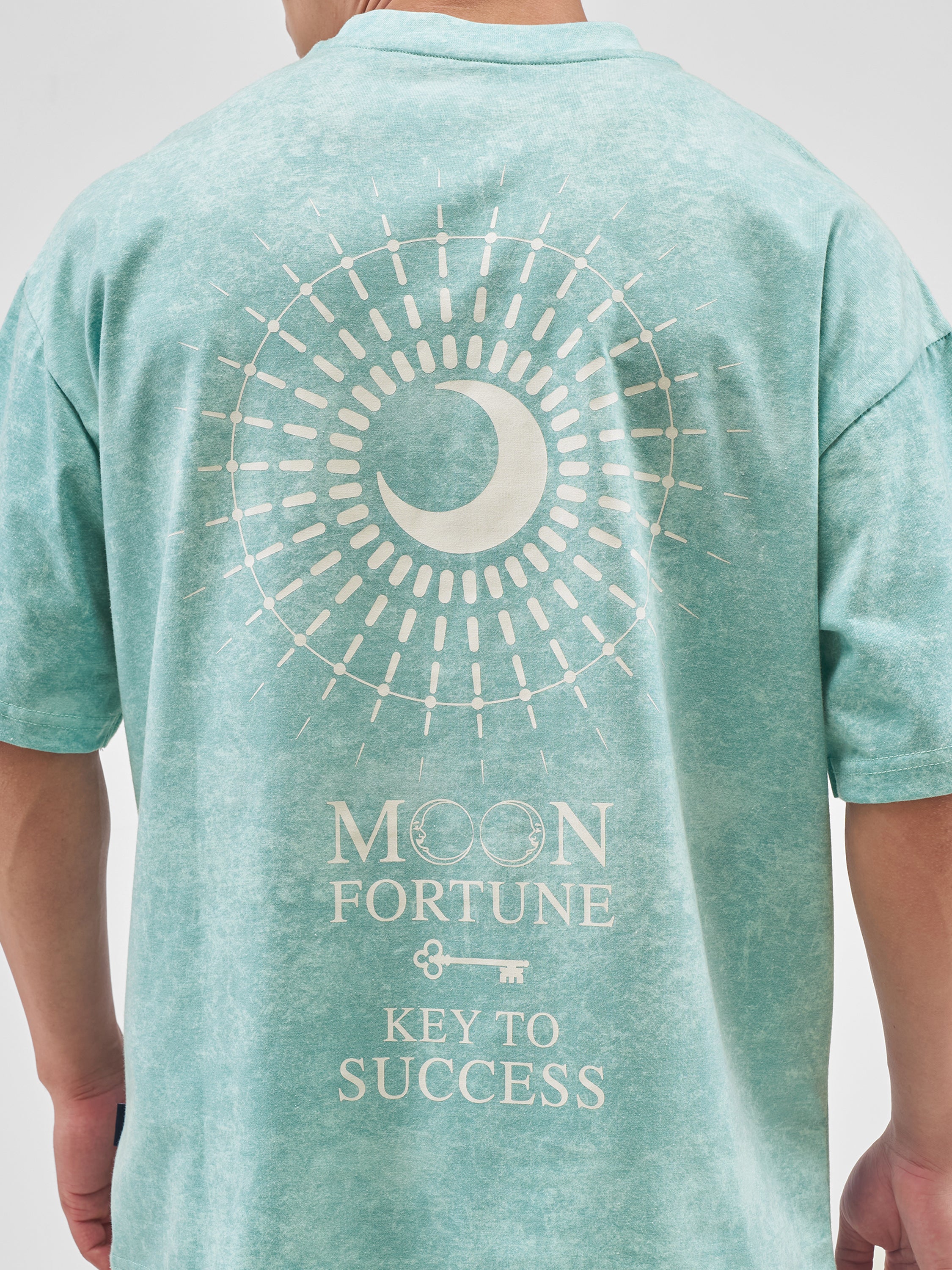 Highlander Men Green Printed Round Neck Oversized Fit T-Shirt - Green - Image 5