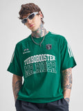 Highlander Men Green Printed Round Neck Oversized Fit T-Shirt - Green - Image 1