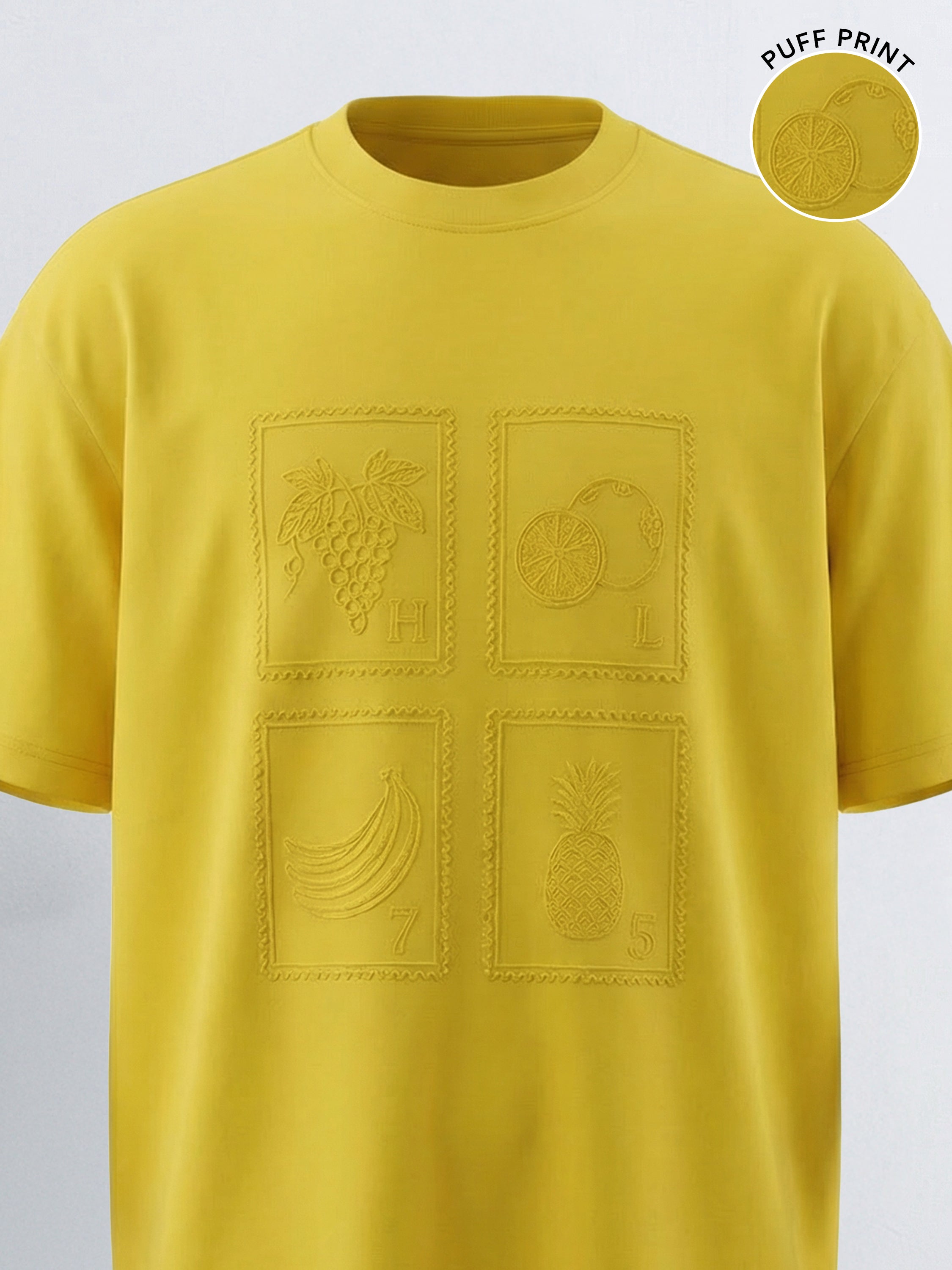 Highlander Men Yellow Printed Round Neck T-Shirt - Yellow - Image 1