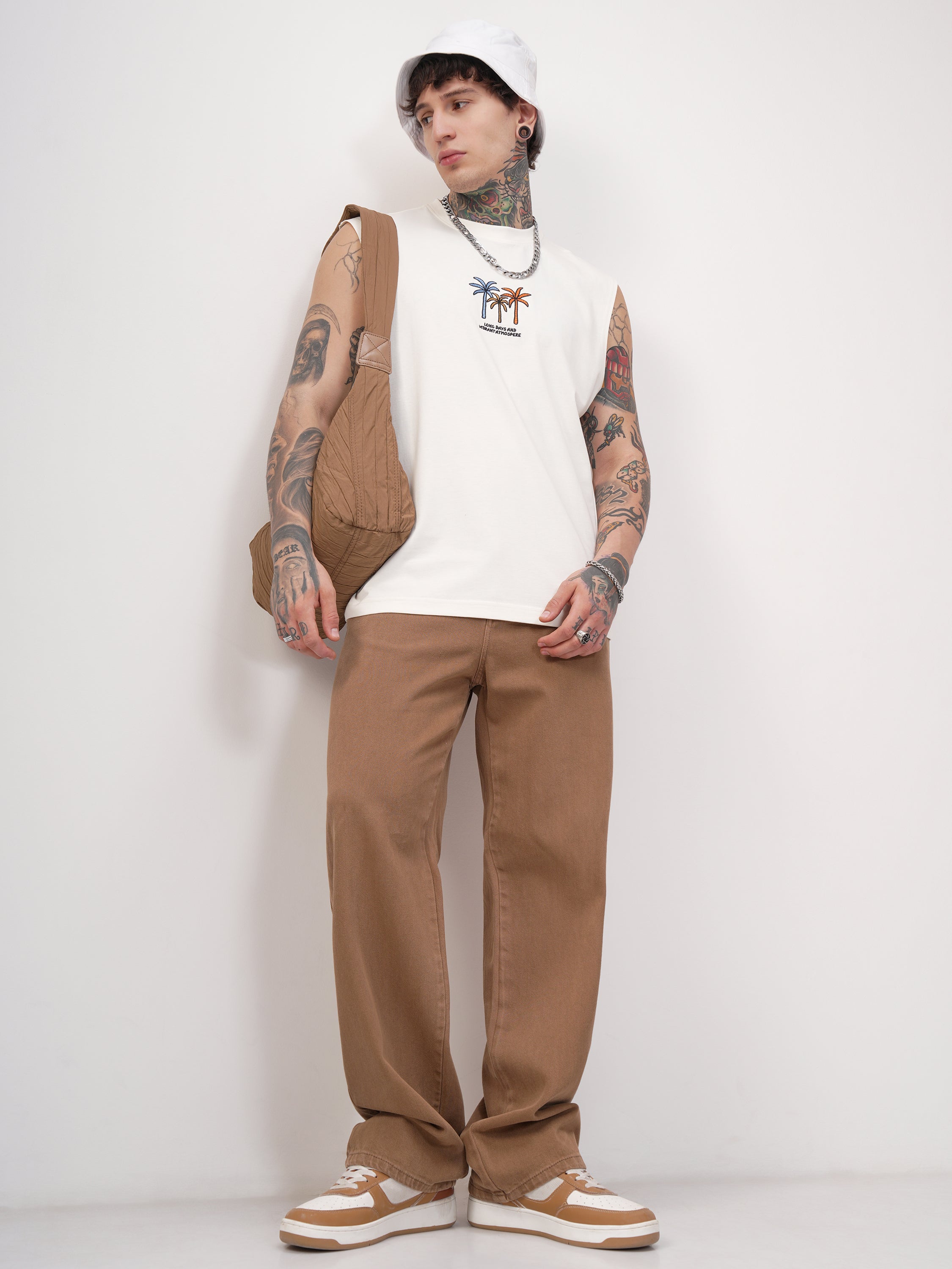 Highlander Men Off White Printed Round Neck T-Shirt - Off White - Image 2