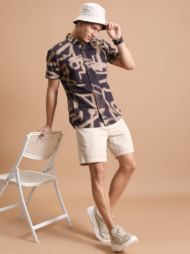 Highlander Men Beige Regular Fit Short - Beige - Image 2