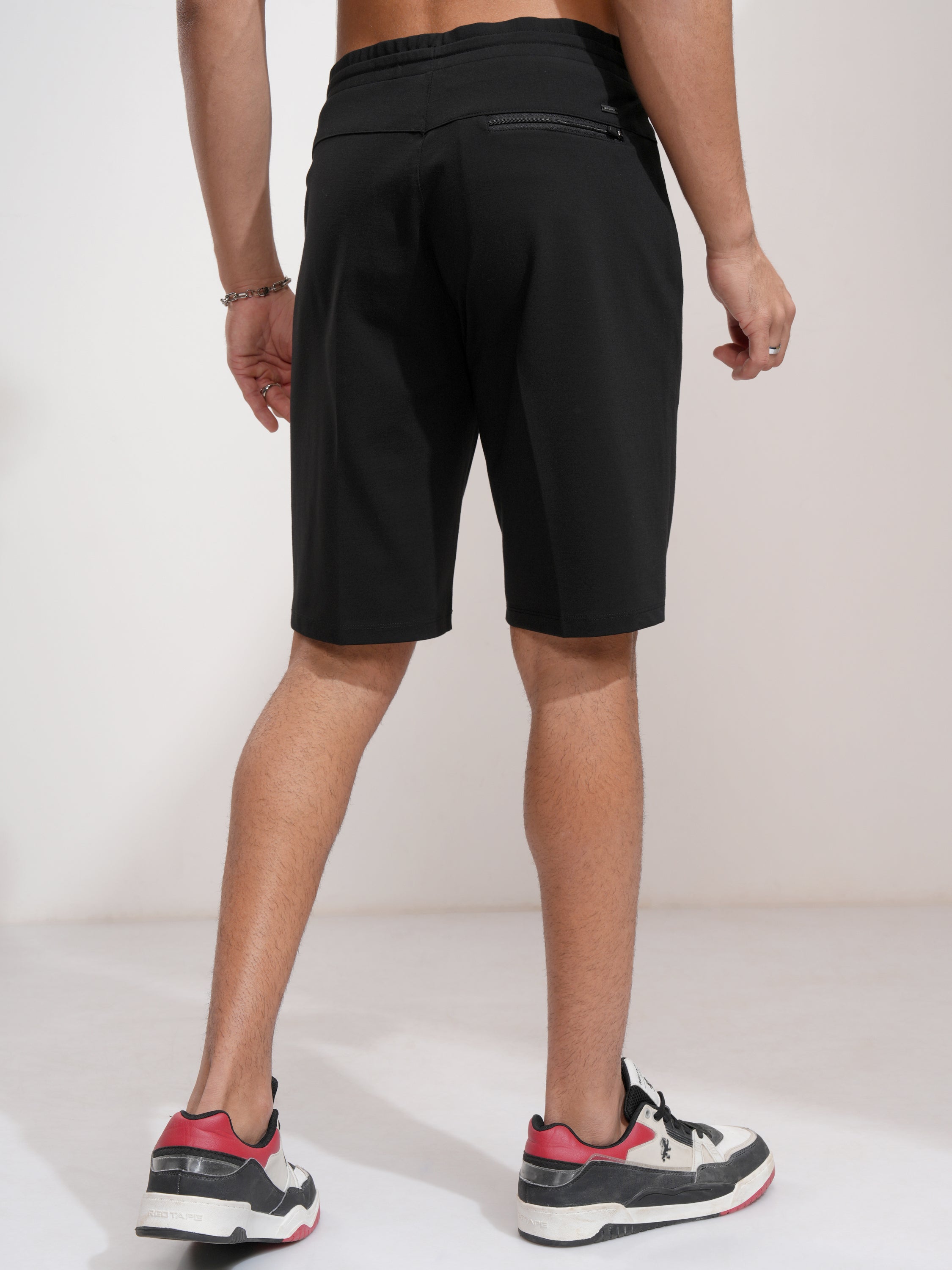 Highlander Men Black Regular Fit Shorts - Black - Image 3