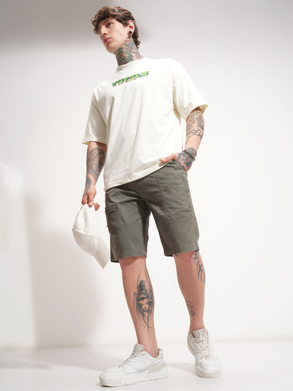 Highlander Men Teal Relaxed Fit Cargo Shorts - Teal - Image 2