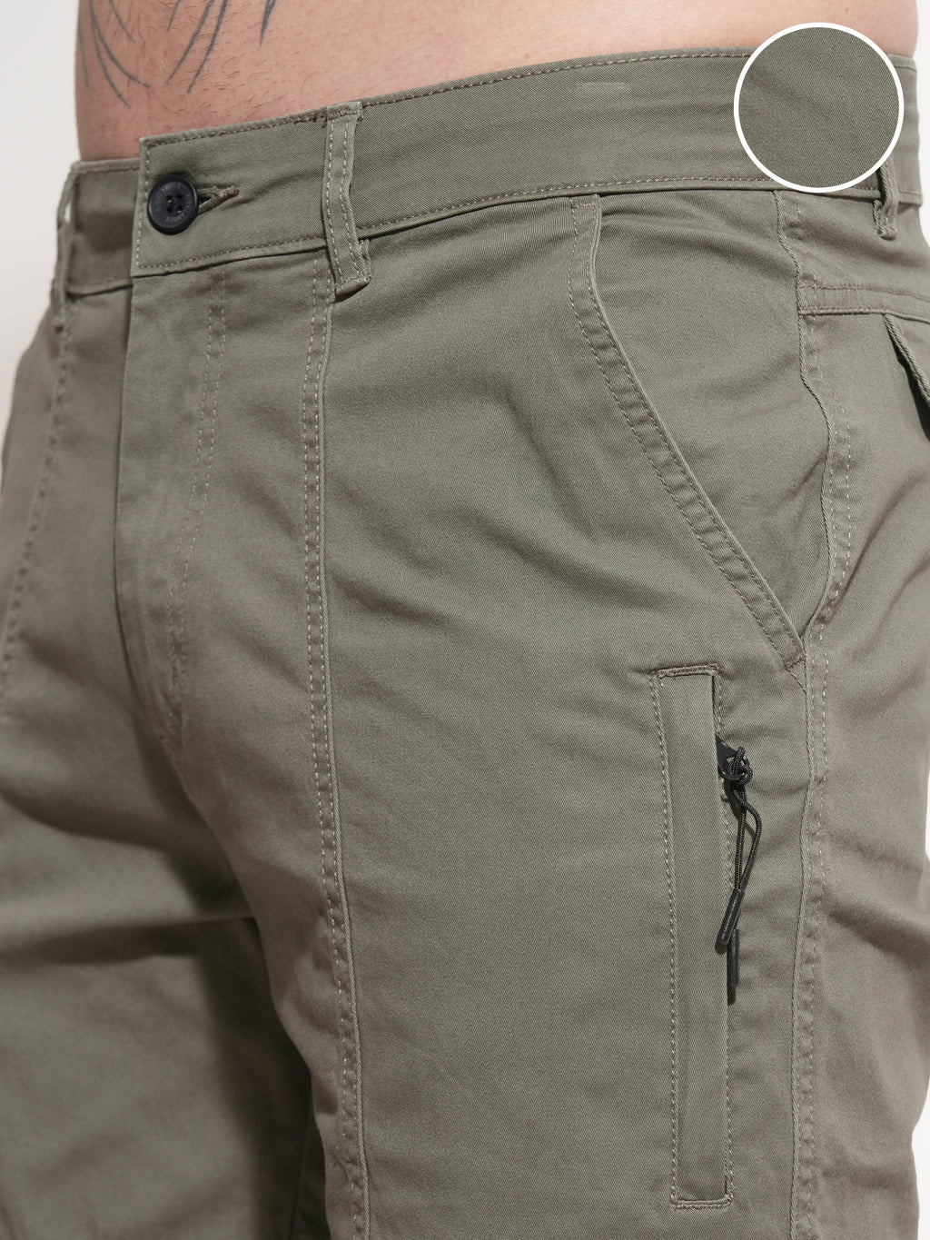 Highlander Men Teal Relaxed Fit Cargo Shorts - Teal - Image 5