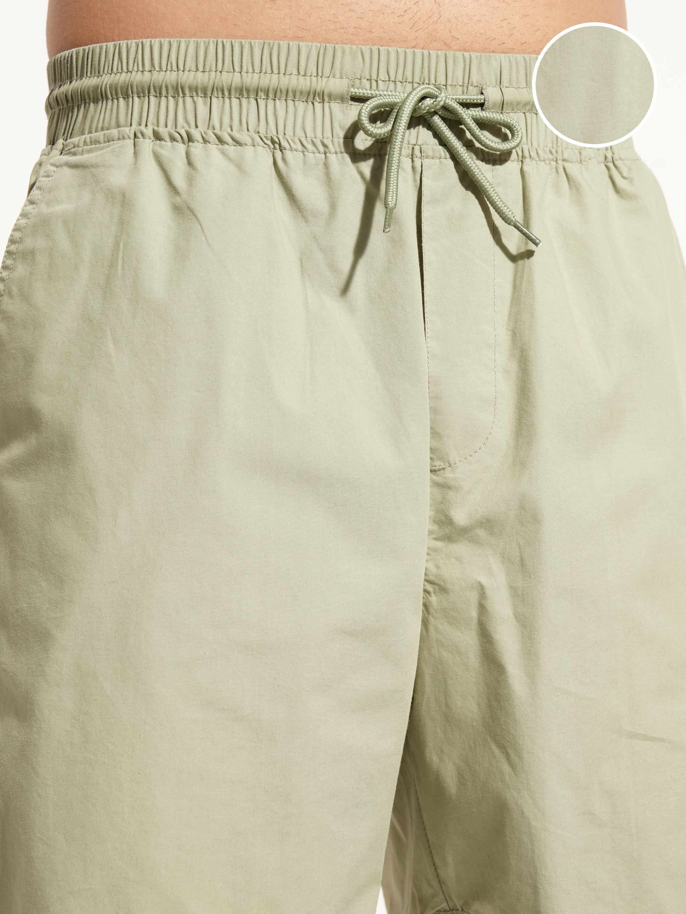 Highlander Men Olive Relaxed Fit Shorts - Olive - Image 5