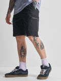 Highlander Men Black Slim Fit Cargo Shorts - Black - Image 1