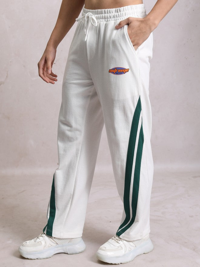 Highlander Men White Relaxed Fit Track Pant - White - Image 1