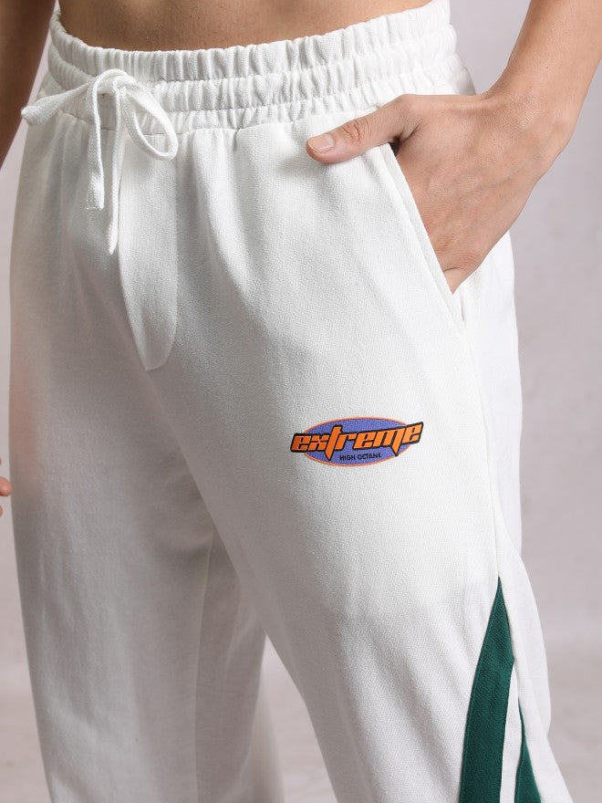 Highlander Men White Relaxed Fit Track Pant - White - Image 5