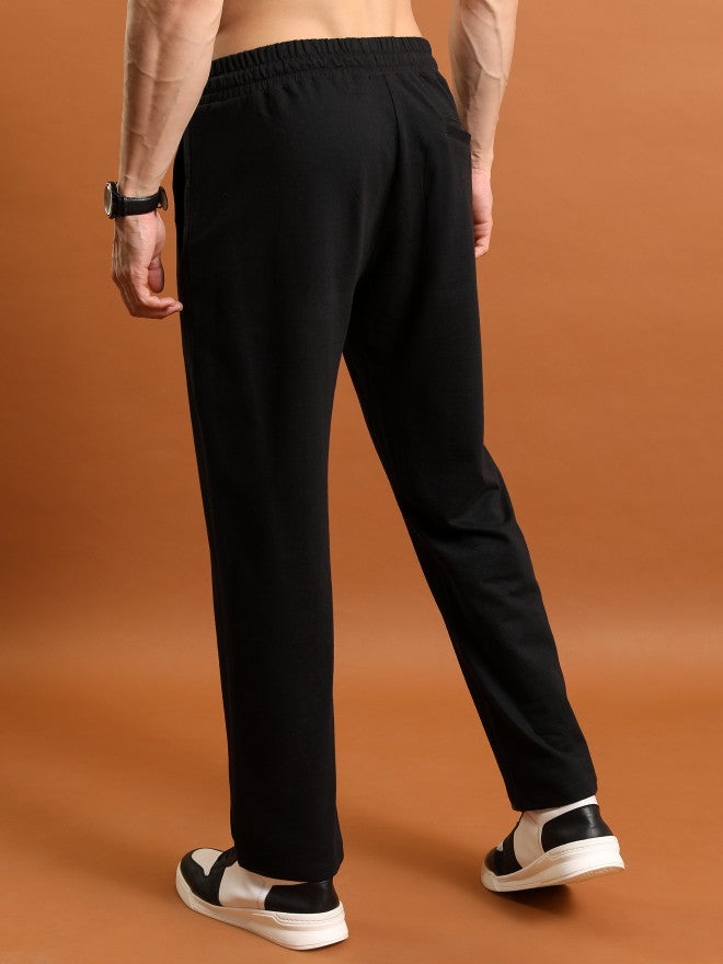 Highlander Men Black Relaxed Fit Track Pant - Black - Image 3