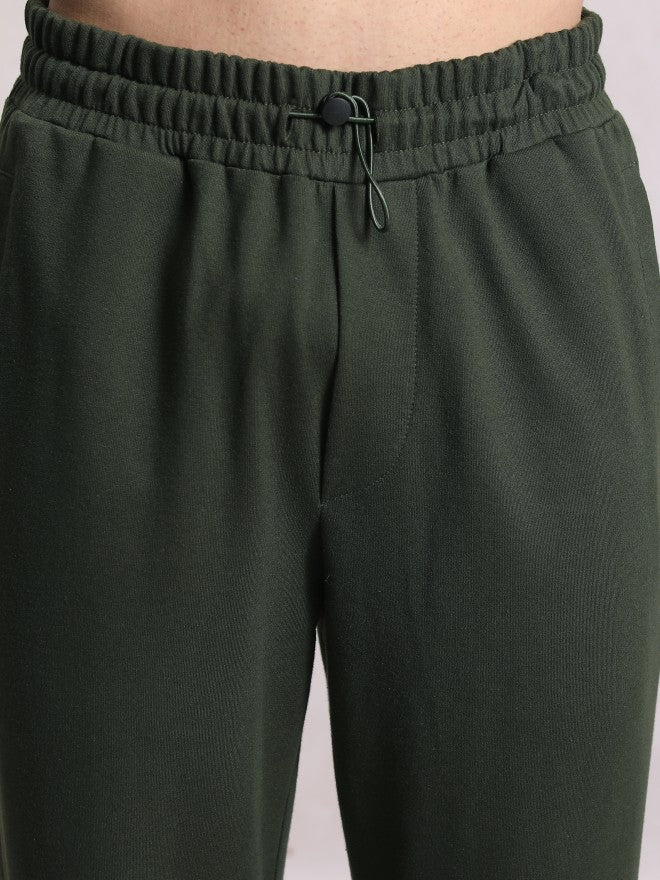 Highlander Men Olive Relaxed Straight Fit Track Pant - Olive - Image 5