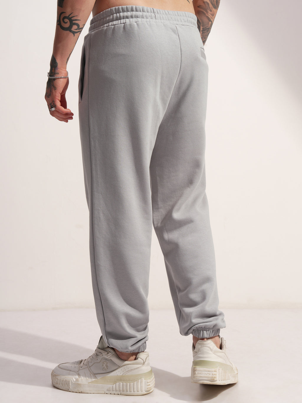 Marvel By Highlander Men Grey Dogpool Printed Baggy Fit Joggers - Grey - Image 3