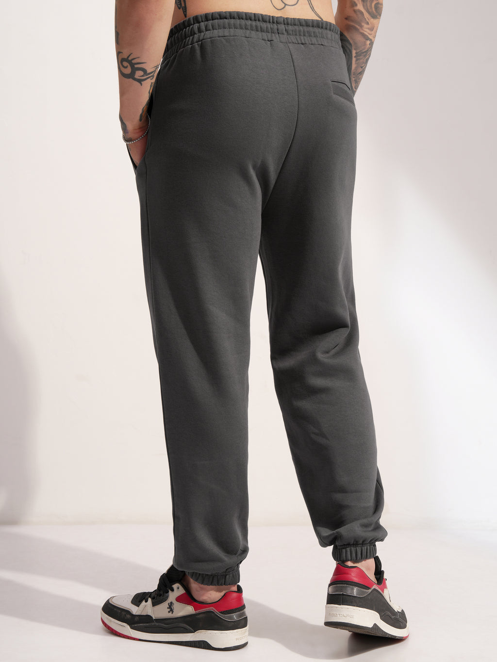 Marvel By Highlander Men Grey Dogpool Printed Baggy Fit Joggers - Grey - Image 3