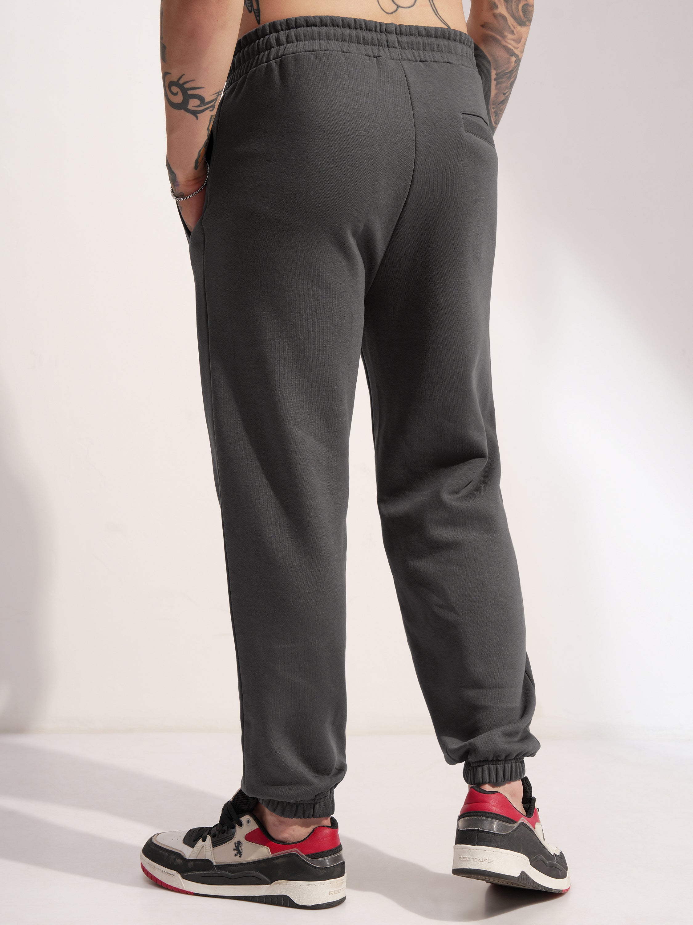 Marvel By Highlander Men Grey Dogpool Printed Baggy Fit Joggers - Grey - Image 3